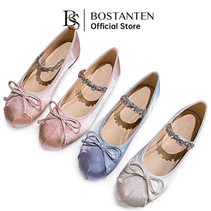 RXDD6793 『MPD』  BOSTANTEN Sepatu Wanita Flatshoes Pansus Pesta Pernikahan Korea style
