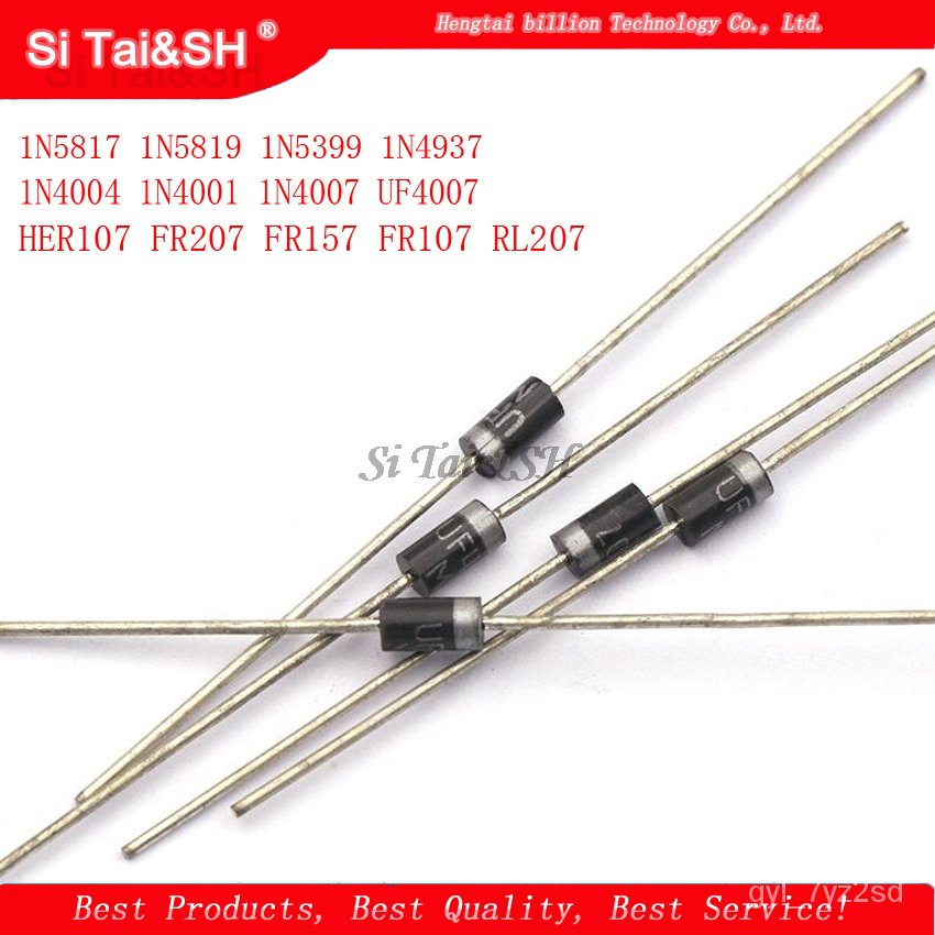 ✅&100pcs/lot Schottky Rectifier Diode 1N5817 1N5819 1N5399 1N4937 1N4004 1N4001 1N4007 UF4007 HER107