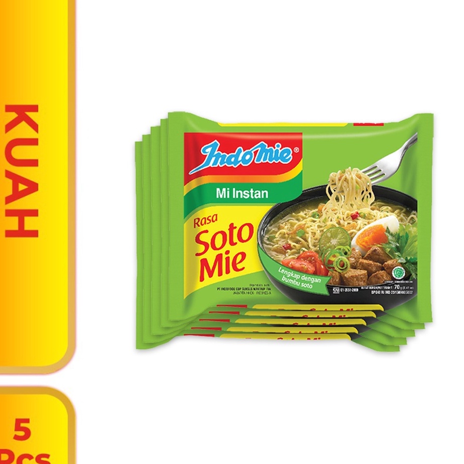 

༒ XIX 4247 5 Pcs - Indomie Kuah Soto Mie Bagus!!!!!! ハ