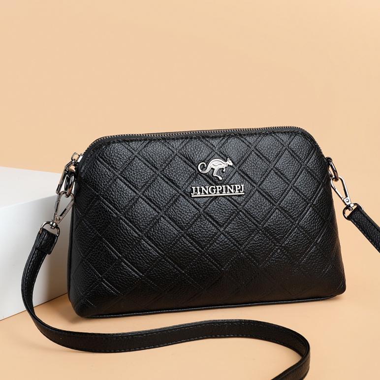 Arjun- TAS SELEMPANG WANITA KULIT PREMIUM MEENA TA592B5 FASHION HITAM CEWEK MURAH REMAJA KOREA SLING