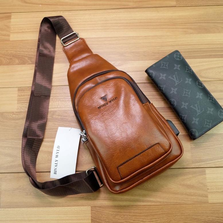 Arjun- TAS SLING BAG PRIA KULIT / BIVALY WYLD F1806-3 Terupdate