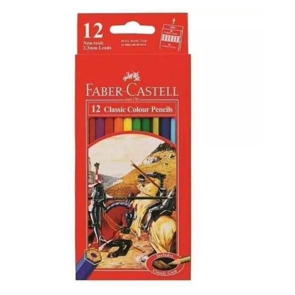 

HA3 PENSIL WARNA FABER CASTELL 12 WARNA COLOURS RKE