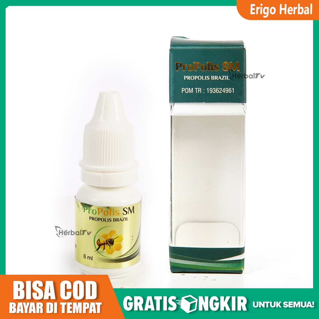 Obat Tetes Polip Hidung, Sinusitis, Hidung Kesumbat, Hidung Mampet Herbal Propolis SM Tangerang