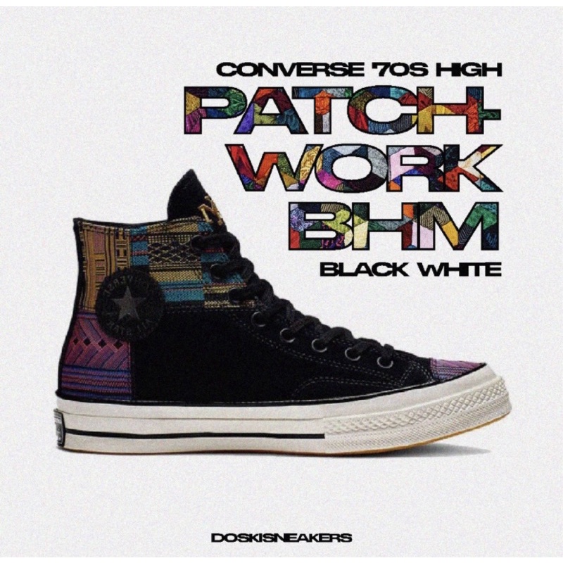 Converse HI Patchwork BHM Black/White