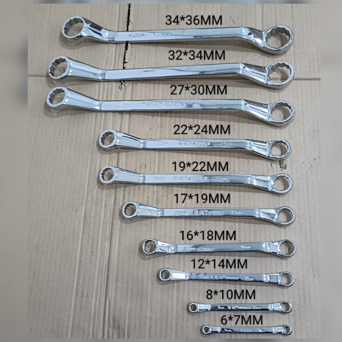 Terlaris Kunci Ring 32-34Mm / Kunci Double Ring Offset 32*34Mm