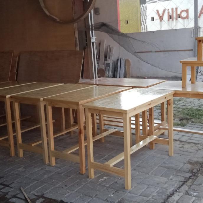 Meja Makan Kayu Jati Belanda 100X50X75