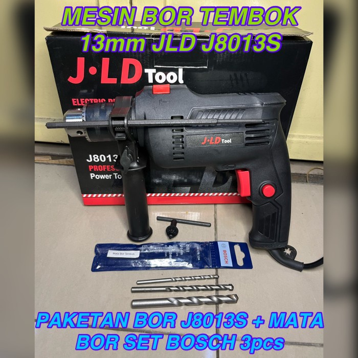 Mesin Bor tembok beton impact drill 13mm JLD J8013S J-8013-S