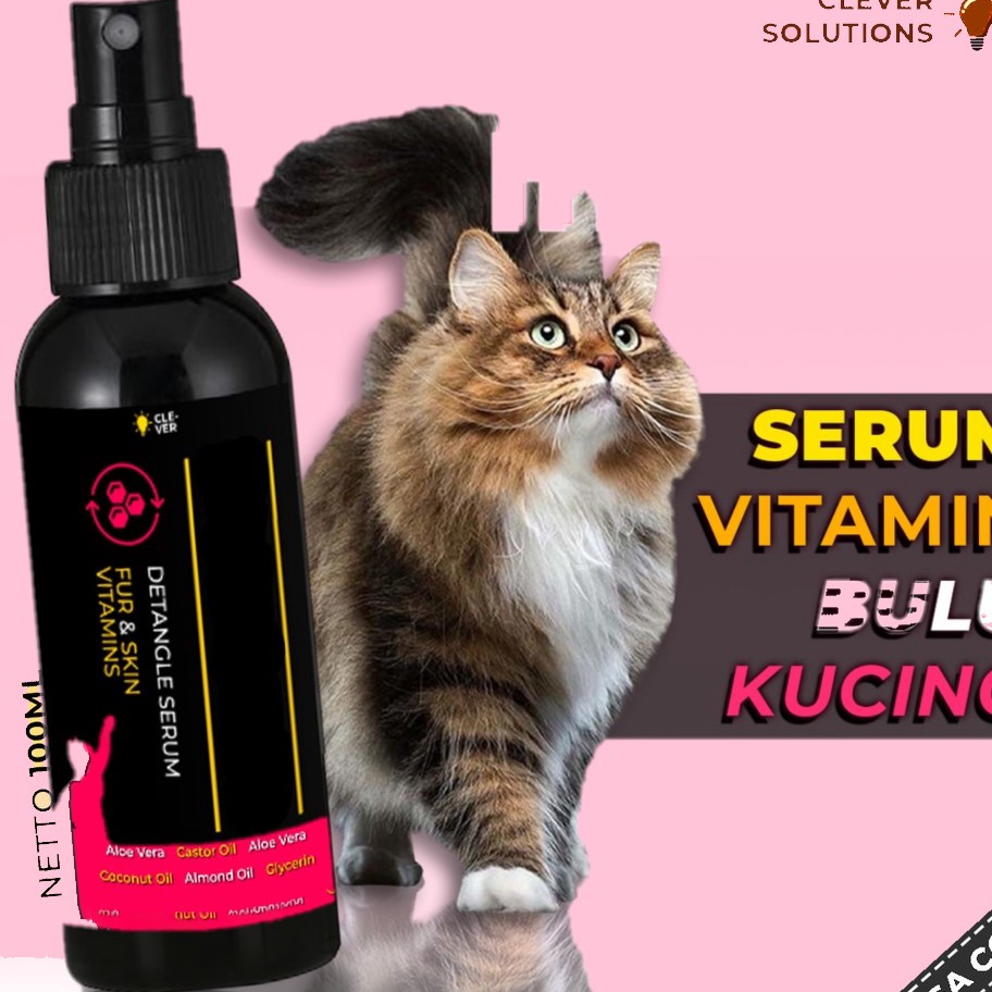 VDXT5252 Ready Stok   Serum Vitamin Bulu Kucing Spray 100 ML Penumbuh dan Anti Rontok Bulu Kucing Sp