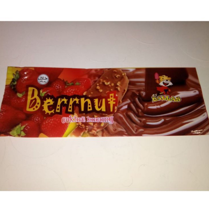 

彡 C 23610 Bungkus Kemasan Plastik Es Krim Es Loli / Es Stik Lapis Berrnut >XC26619< ㄷ
