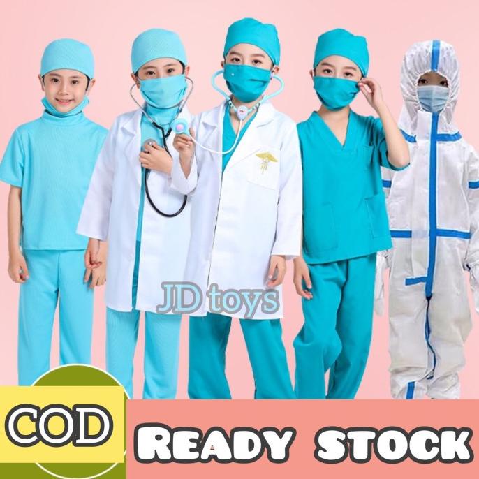 Mainan Baju Dokter Anak Import - Baju Oka Anak - Baju Dokter Jaga