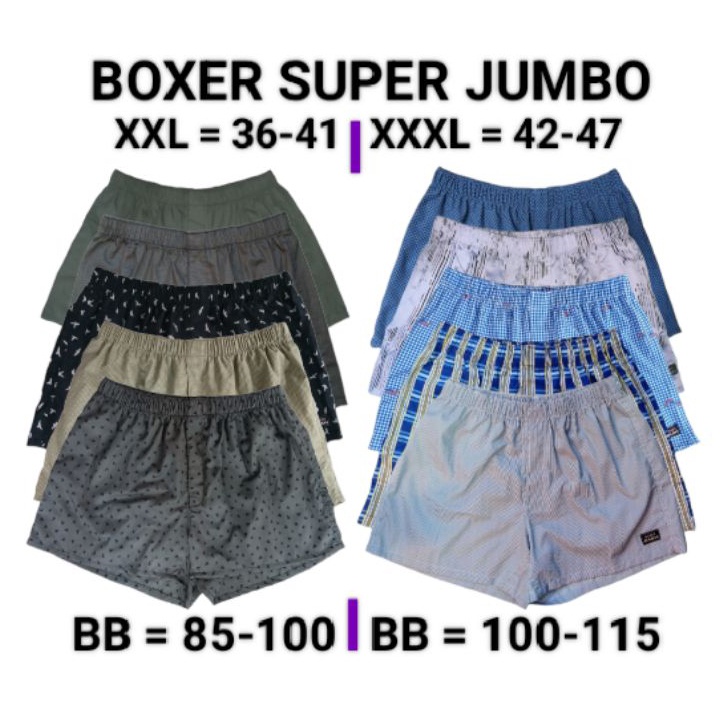 PTVW5958 [KODE 77]   Boxer Jumbo / Boxer Fash Jumbo / Boxer Jumbo Murah / Boxer Jumbo Pantai / Boxer