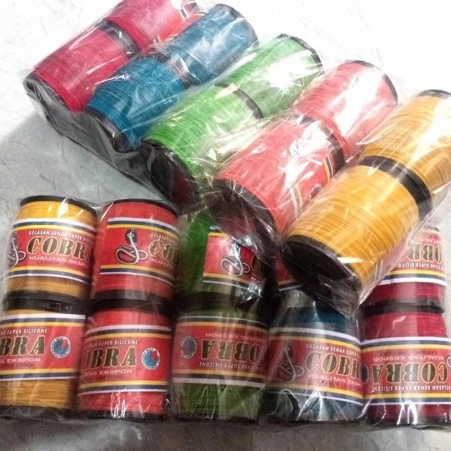&<&<&<&] ISI 10 PCS SENAR GELASAN MERK COBRA LAYANGAN / TALI GELASAN LAYANGAN
