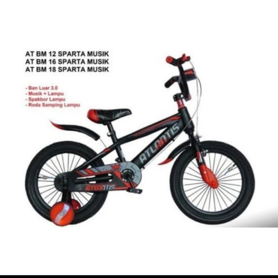 sepeda anak BMX 16" ATLANTIS SPARTA Original ( umur 4-6 tahun)