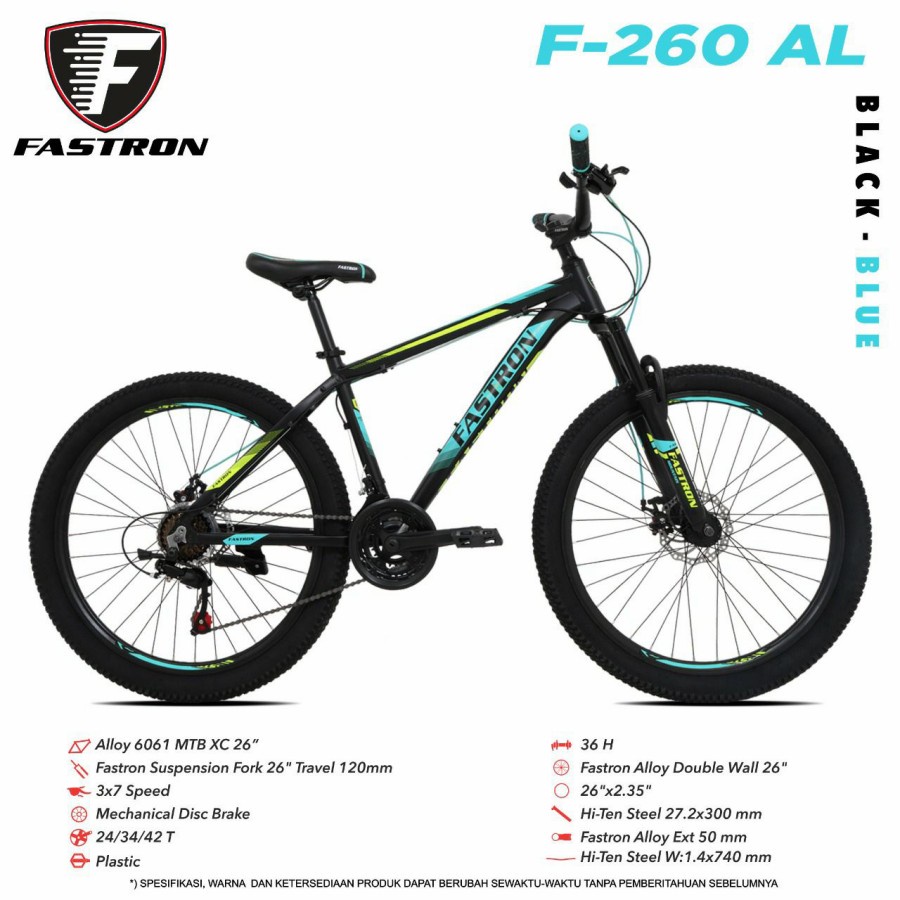 sepeda gunung 26 FASTRON F-260 AL by PACIFIC ALLOY Garansi 5 Tahun