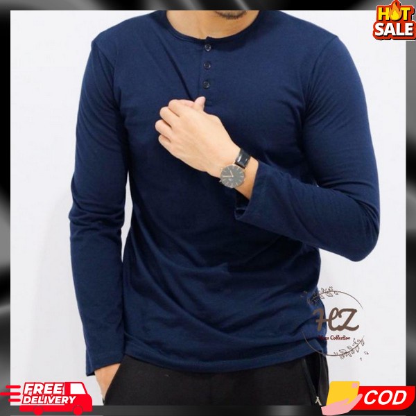 Kaso Oblong Kaoss Ber Kancing Tiga Kaos Kancing Casual Baku Kamcing Naju Pria Murah Ksus Kancing Dep