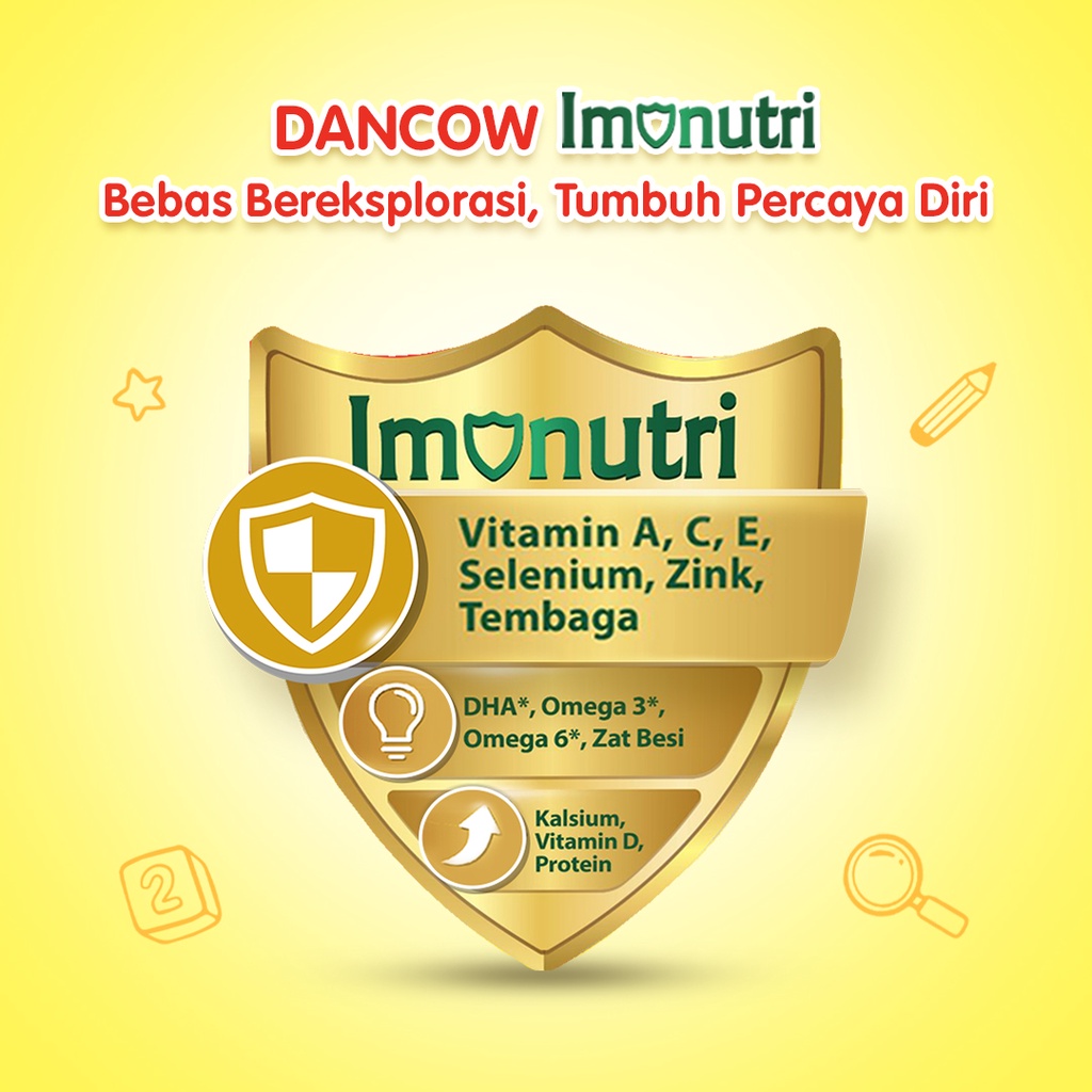 Nestle Dancow 1+ dengan Nutritods Susu Pertumbuhan Rasa Vanila 1-3 Tahun Box 160 gr Image 3