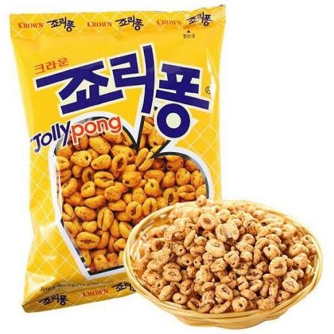 

[74gr] Crown Jolly Pong - Snack Rasa Kacang ala Korea Best Seller