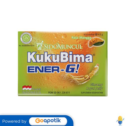 

KUKUBIMA ENER-G MANGGA 4.5 GRAM BOX 6 SACHET