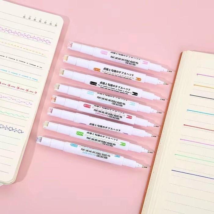 

6 / 8 PCS PENA HIGHLIGHTER WARNA-WARNI UNTUK SCRAPBOOK
