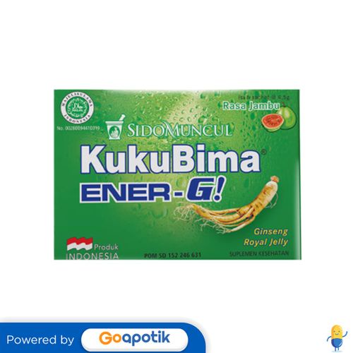 

KUKUBIMA ENER-G JAMBU 4.5 GRAM BOX 6 SACHET