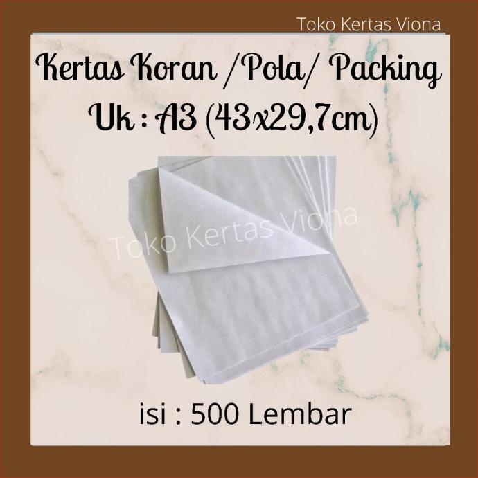 

Kertas koran/ buram/packing/pola/bungkus/ sablon A3