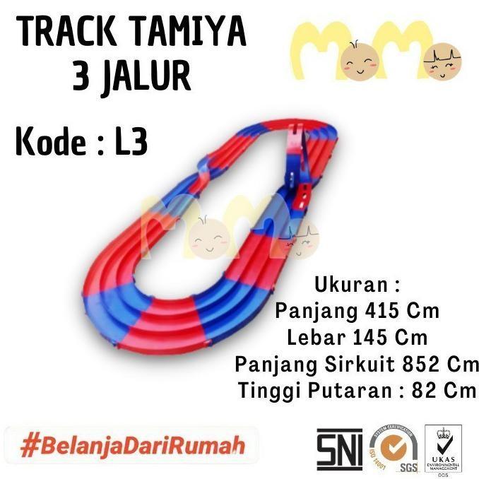 NOSTALGIA MAINAN ANAK LAKI LAKI TRACK TAMIYA 3 JALUR JALUR TRACK
