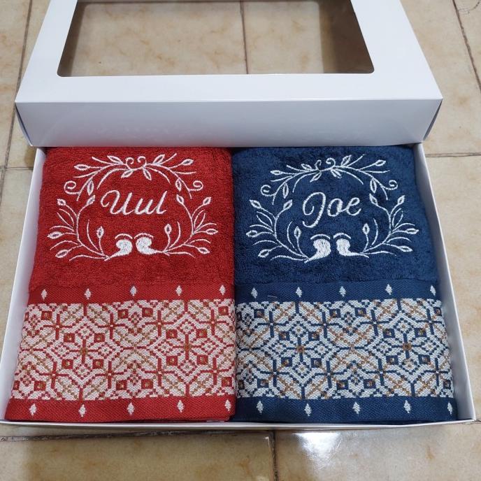 Promo Handuk Couple Terry Palmer 50100 + Bordir + Box