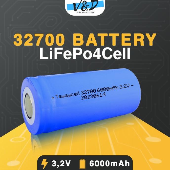 Promo Baterai Lifepo4 32700 6000Mah Flat Top
