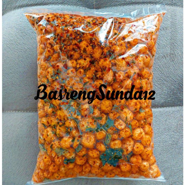 

Special Edition.. (PROMO PRODUK BARU) Cimol Kering Crispy Pedas daun jeruk Netto 1000 gram 08A