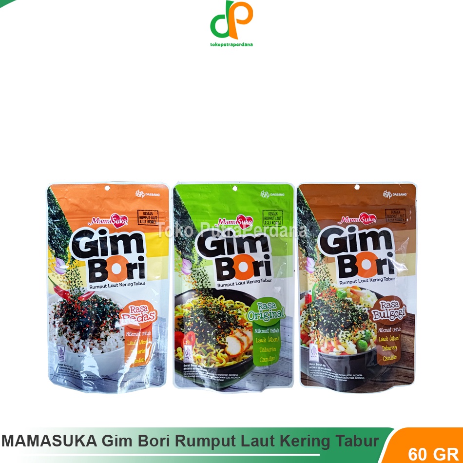 

Special Edition.. MAMASUKA Gim Bori 60gr (Pouch) 72