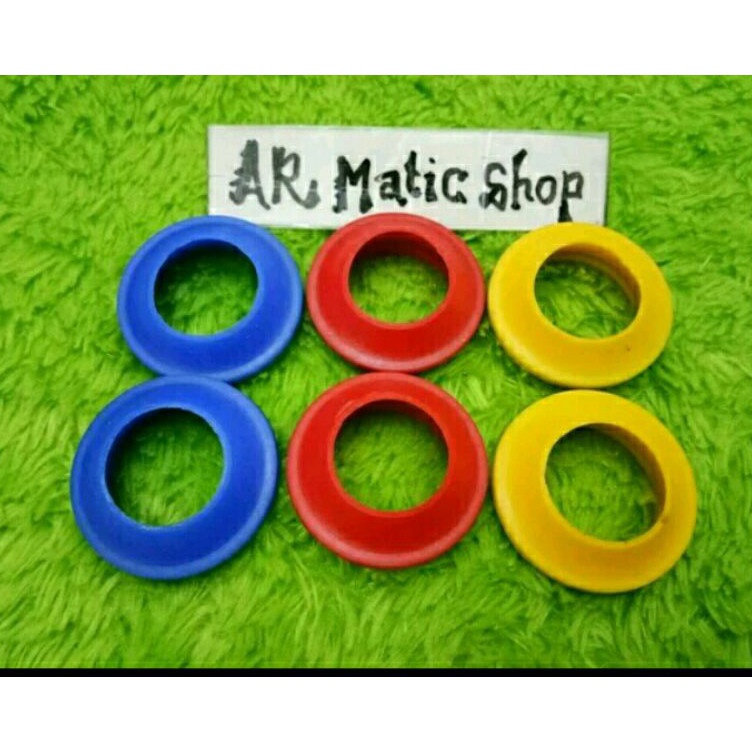 ★ PHj SEPASANG seal shock penutup debu warna merah biru kuning mio beat vario scoopy ototrend AS 26 