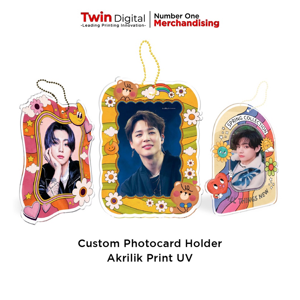 Serbuuuu.. Twindigital Custom Bentuk Poca Frame Bingkai Foto Deco ID Card Toploader - Photocard Hold