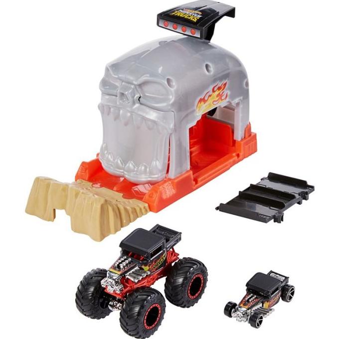 Hot Wheels / HotWheels Track Monster Truck Launcher Team Bone Shaker