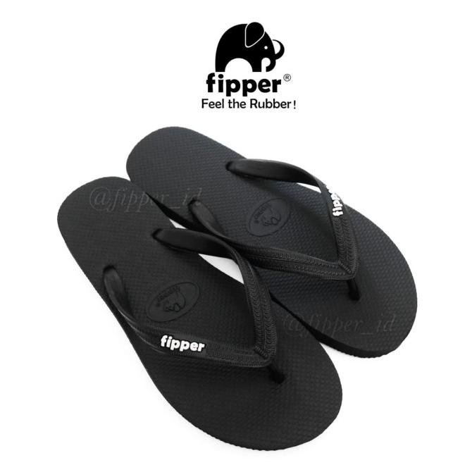 Sandal Fipper Slick  For Man Woman- Black
