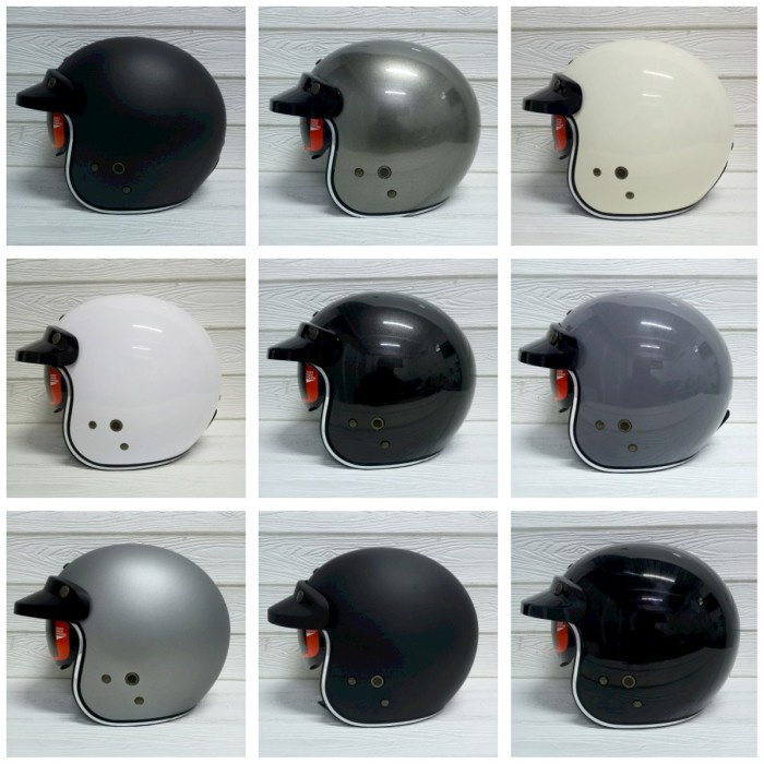 Best Seller Helm Retro Njs Nx-2 Helm Retro Intercom Helm Retro Premium