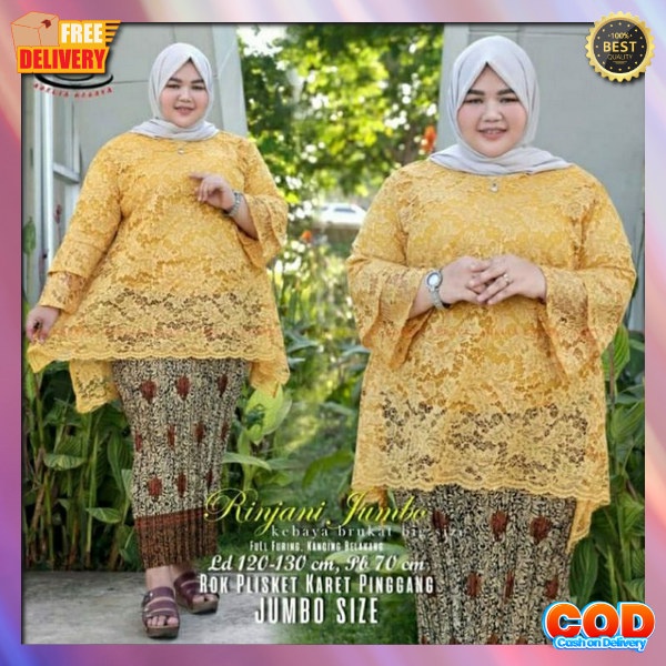 Wanset Allsize Sampai Jumbo Stelan Kbaya Set Rok Ootd Moderen Setlan Perempuan Bestseller Kebaya Pre