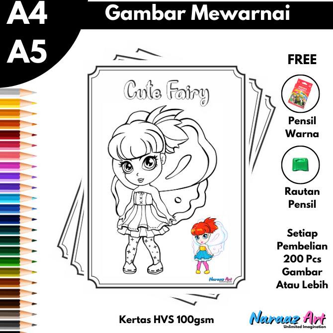 

Best Seller Gambar Mewarnai Peri Lucu Gambar Sketsa Anak Perempuan Sd Tk Stok Terbatas