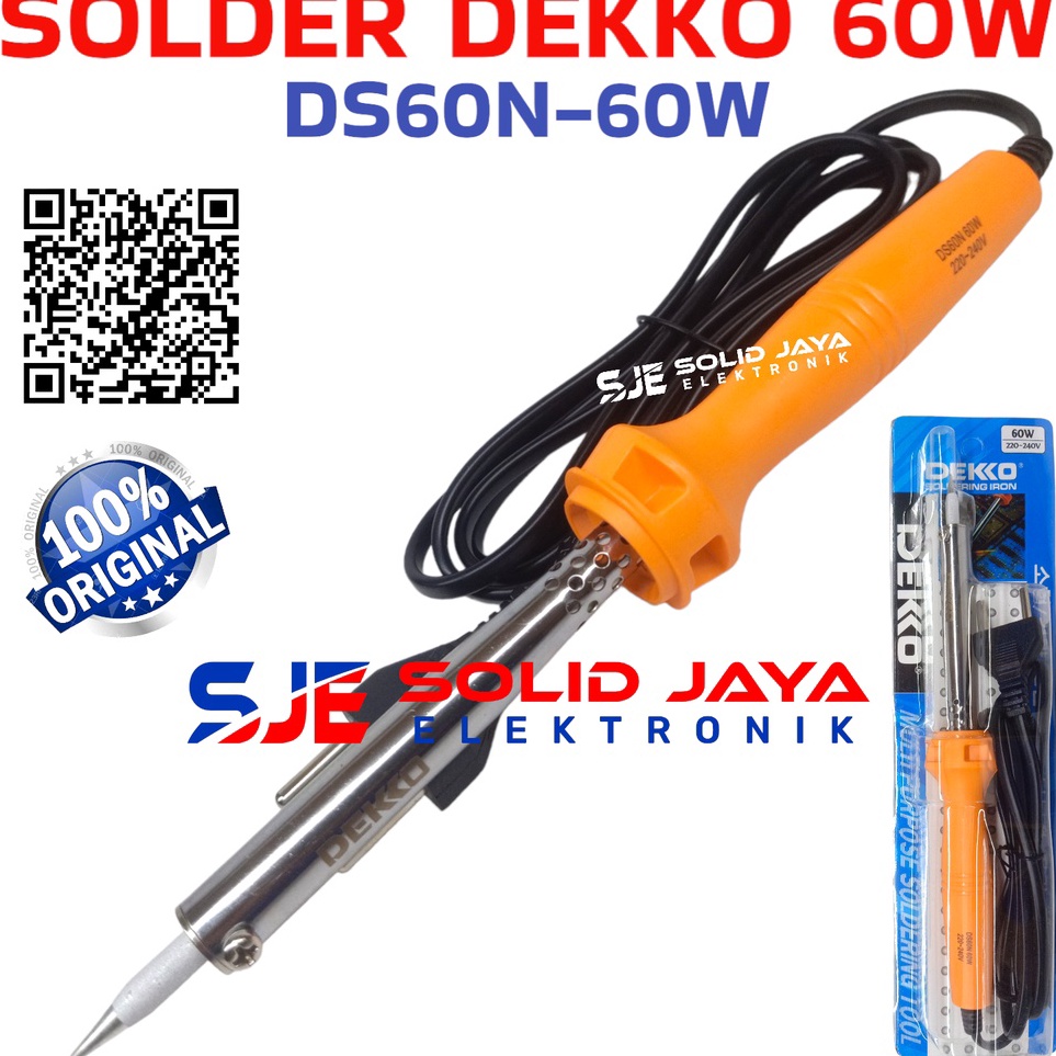 RY SOLDER DEKKO 60W DS60N ASLI DEKO DS60 N 60WATT 60 W WATT WAT SOLDERING IRON DEKKO DS 60N ASLI ORI