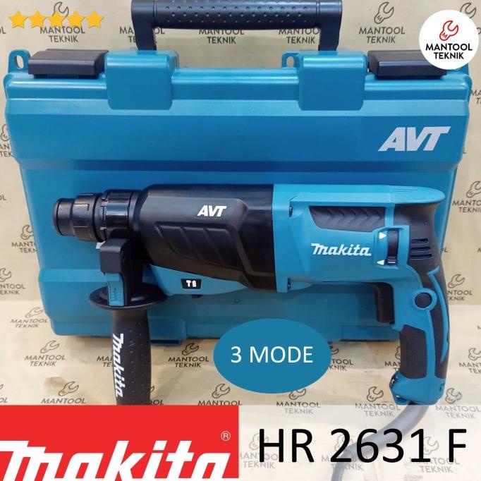 HR2631F Mesin Bor Tembok Beton 3 Mode Rotary Hammer MAKITA HR 2631 F