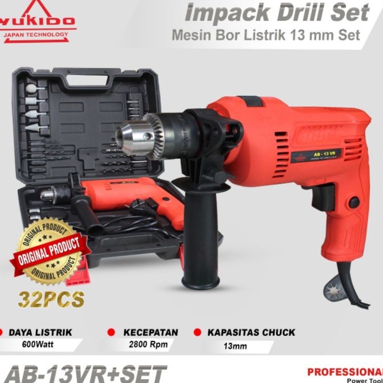BEST SELLER. PROMO SHOPEE  MESIN BOR 13MM MESIN BOR MURAH KAIROS IMPACT DRILL 13MM/BOR 13MM KA-813ED