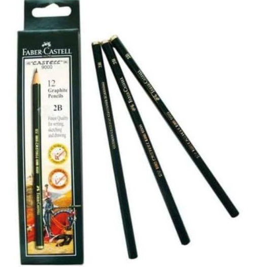 

༺༻ LXXX 4959 PENSIL FABER CASTELL 9000- 2B ( 12 PCS ) ORIGINAL% ★