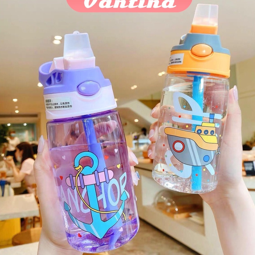 Kirim langsung Botol Minum Anak Air 480ml/Botol Anak Karakter Sea Country BPA FREE  / Botol Minum An