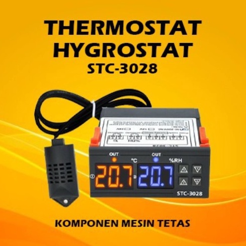 Harga Bersahabat.. Thermostat Hygrostat Termostat Higrostat Digital STC-3028 Mesin Tetas Telur