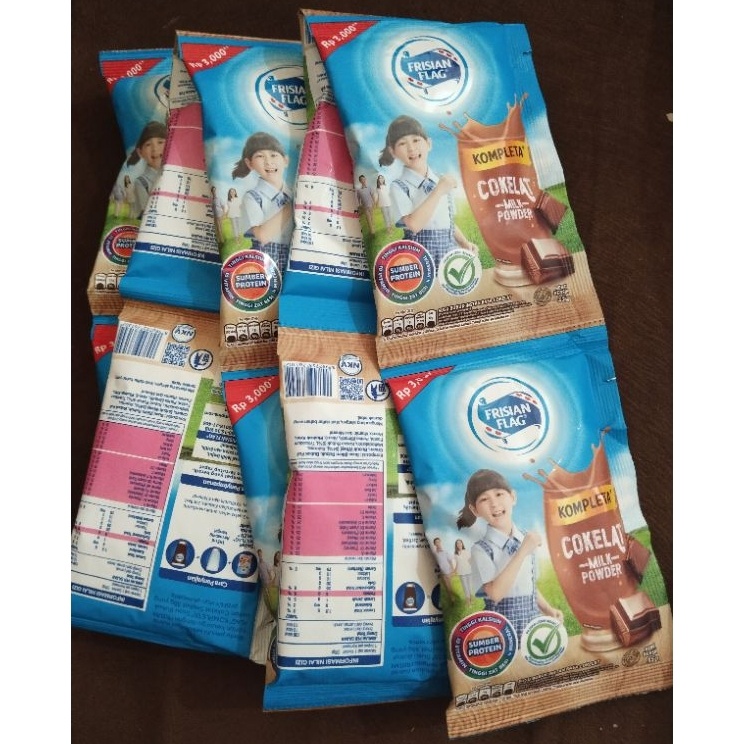

LANGSUNG ORDER GAN Frisian flag kompleta susu bubuk coklat 35gr × 10 sachet