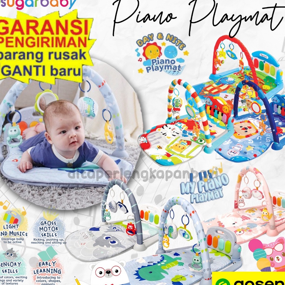SFR513 My Piano Playmat Baby Gym musikPLAYGYM PIANO SUGARBABY  PLAYMAT  PIANO MUSIC PLAYGYM Playgym 