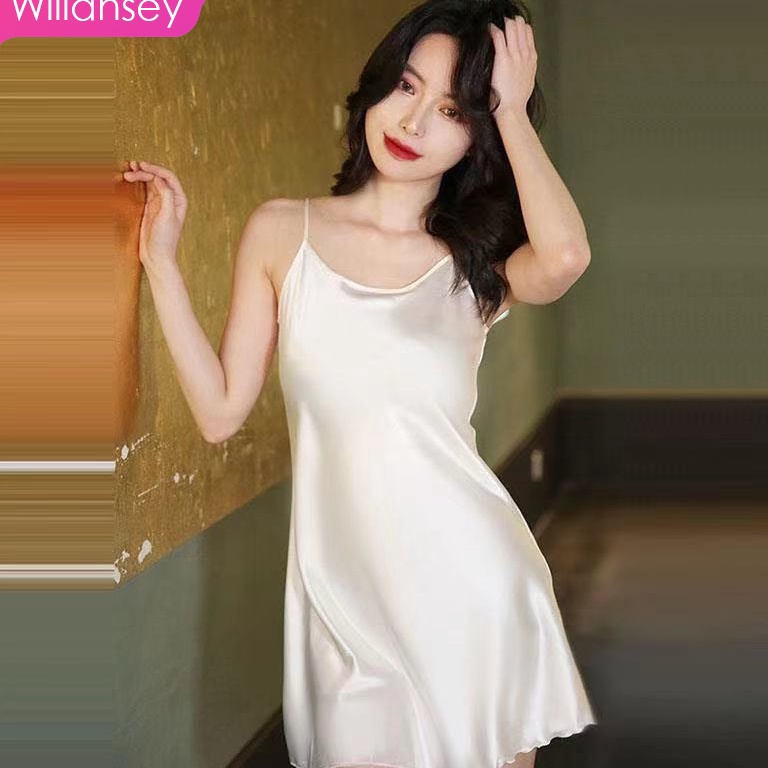HARGA SPESIAL!. Baju tidur seksi Baju rumah santai seksi dress santai dress tidur seksi Bahan silk s