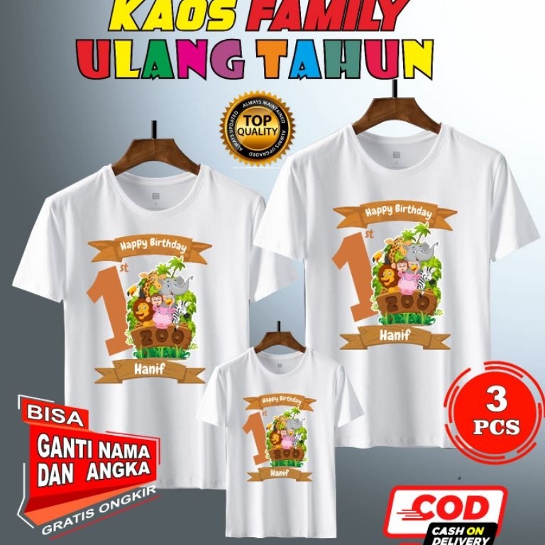 SALE. BAJU KAOS KELUARGA | KAOS CUSTOM FAMILY CUSTOM ULANG TAHUN | KAOS CUSTOM FAMILY CUSTOM BIRTHDA