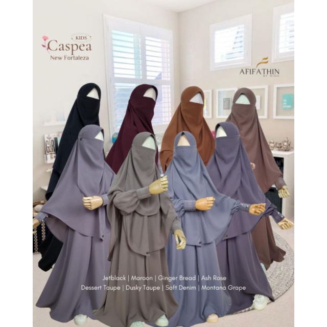 AFIFATHIN // GAMIS SYARI SET CADAR CASPEA COUPLE SIZE KIDS