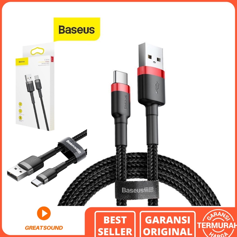Harga termurah Baseus Cafule Type C Baseus Kabel Data Baseus Type C Quick Charge Baseus Type C Kabel