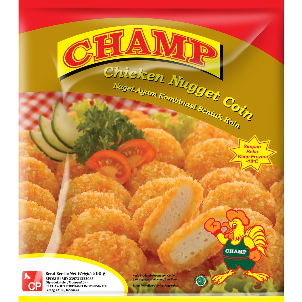 

Nugget Champ 1kg/Nugget 250gr/Sosis Champ 375gr/Nugget Ayam/Sosis Champ